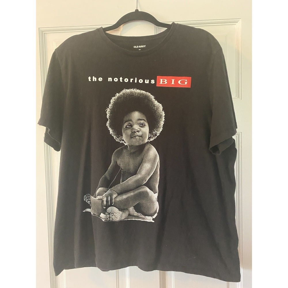 Old Navy Mens Graphic T SZ XXL The Notorious B.I.G. Biggie Smalls‎ Short Sleeve